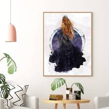 Menina adolescente quarto decoração da princesa posters e estampas figura feminina pintura para interior sem moldura parede design de imagem 2024 - compre barato