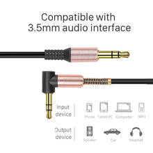 Cable de Audio auxiliar macho a macho para Xiaomi redmi 5 plus, 3,5mm, código de resorte para auriculares de coche, Oneplus, LG, Samsung Galaxy 2024 - compra barato