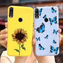 For Huawei Y6 2019 Case Soft Silicone Beautiful Sunflower Butterfly Phone Back Cover For Huawei Y6 Y 6 2019 Cases Y62019 Funda 2024 - buy cheap