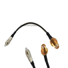 10pcs TS9 Female Jack to SMA Female Jack Connector RF Pigtail Coaxial Jumper Antenna Cable RG174 10cm 15cm 20cm 30cm 50cm 1m 2024 - buy cheap