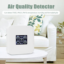 Detector de formaldehído multifuncional, medidor de CO2 PM2.5 PM10, Detector de aire TFT, higrotermógrafo, Monitor inteligente de calidad del aire 2024 - compra barato