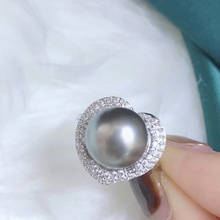 Corazón de plata esterlina 925, ajustable tamaños diferentes, ajustes de anillo, piezas de montaje para corales de perlas, ágata de cristal de Jade 2024 - compra barato