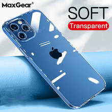 Ультратонкий Прозрачный чехол для телефона iPhone 12 mini Max, силиконовый мягкий чехол для iPhone 11 Pro XS Max X XR 8 7 6s Plus SE 2, чехол 2024 - купить недорого