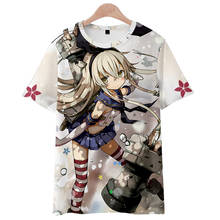 Camiseta de colección Kantai de hopou seiki para hombre y mujer, camisa informal de algodón corta de colección Kantai, shimakaze 2024 - compra barato