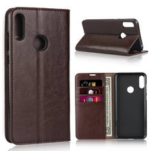 Asus Zenfone Max Pro (M2) ZB631KL X01BDA Case Natural Genuine Leather Skin Phone Case On For Asus ZB631KL Flip Wallet Book Cover 2024 - buy cheap