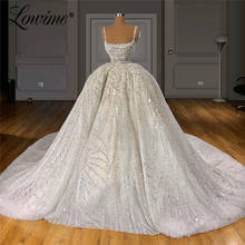 Fabulous Heavy Rhinestone Beading Ball Gown Wedding Dresses 2021 Couture Vestido De Noiva Dubai Bridal Gowns Long Brides Dress 2024 - buy cheap