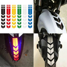 Pegatinas de flecha reflectantes para motocicleta, pegatina de llanta, cinta de rueda a rayas, para guardabarros de motocicleta 2024 - compra barato