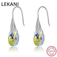 Crystals From Swarovski Pear-shaped Drop Earrings For Women Jewelry Real S925 Silver Pendant Pendientes Party Gifts 2024 - buy cheap