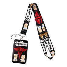 1pcs ZF2872 Medical Theme Dog Lanyard Card Holder Doctor Hanging Neck Mobile Phone Lanyard Badge Subway Access Card Holder 2024 - buy cheap