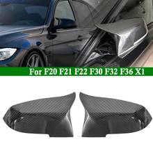 Carbon Fiber Car Rearview Mirror Cover Side Mirror Cap Replacement For-BMW F20 F22 F23 F30 F31 F32 F33 F36 F87 M2 X1 E84 2024 - buy cheap