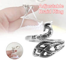 1PC Ring Knitting Loop Crochet Tool Peacock Fish Phoenix Knitting Ring Finger Wear Thimble Yarn Adjustable Open Fingering Sewing 2024 - buy cheap