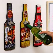 Abrebotellas de cerveza Retro montado en la pared, abridor de botellas de vino montado en la pared para restaurante, decoración, colgante con personalidad para Bar y Hotel 2024 - compra barato