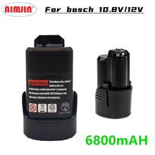 Latest Upgrade 10.8V/12V 6.8Ah Li-ion Rechargeable Power Tool Battery for BOSCH Cordless Electric Screwdriver BAT411 BAT412 BAT4 2024 - buy cheap