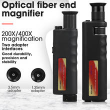 Microscópio de inspeção óptica de fibra 200x, iluminação led, antiderrapante com tamanhos de borracha 2024 - compre barato
