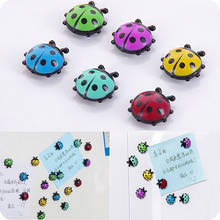 6Pcs Mini Ladybug Fridge Magnets Creative Refrigerator Magnetic sticker animaux cuisine hexagone lRefrigerator Magnetic Stickers 2024 - buy cheap