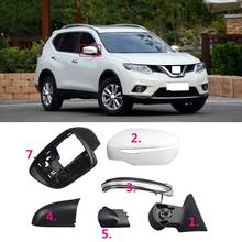 CAPQX For Nissan X-Trail XTrail 2014 -17 Side Rearview Mirror Glass mirror Frame Cover Lid Mirror Turn Signal Light Base Bracket 2024 - buy cheap