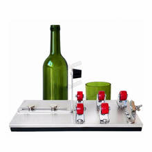 Cortador de garrafas de vidro, máquina diy para cortar vinho, cerveja, uísque, álcool, champanhe, artesanato, luvas, acessórios de óculos, kit de ferramentas 2024 - compre barato
