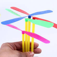 100Pcs Funny Dragonfly Shape Hand Push Flying Propeller Outdoor Sports Game Kids summer toys gift for children party times 2024 - buy cheap