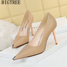 Bigtree-Zapatos de tacón Alto para mujer, calzado de boda ostentoso, Zapatos de tacón Alto, calzado de salón, 2021 2024 - compra barato