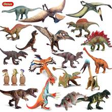 Oenux original pequeno predador jurássico t-rex spinosaurus figuras de ação dinossauro mundo animais modelo pvc coleção brinquedo do miúdo presente 2024 - compre barato