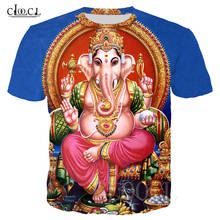 Ganesha-Camiseta informal a la moda para hombre y mujer, camisa con estampado 3D del Dios de la sabiduría, ropa de calle de verano 2024 - compra barato