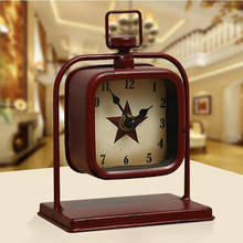 Nordic Retro Desk Clock Creative Bedroom Decoration Table Watch Mute Clocks Desktop Living Room Decor Personality Birthday Gift 2024 - buy cheap