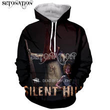 Silent hill engraçado nova moda mangas compridas 3d impressão zíper/moletons/sweatshirts/jaqueta/masculino/feminino dropshipping 2024 - compre barato