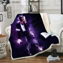 Michael Jackson 3D Printed Fleece Blanket for Beds Thick Quilt Fashion Bedspread Sherpa Throw Blanket Adults Kids 03 2024 - buy cheap