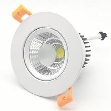 Atacado!!! Frete grátis cob 10w pode ser escurecido led downlight led recesso luz, com led driver AC85-265V 2024 - compre barato