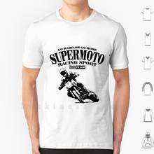 Supermoto Racing T Shirt 6xl Cotton Cool Tee Supermoto Motocross Moto Cross Supercross Motorcycle Motorcyclist Motorcycle 2024 - buy cheap