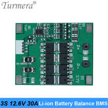 Turmera 3S 10.8V 12.6V 30A Lithium Battery BMS Protection Board Balancing for 12V Screwdriver and Uninterrupted Power Supply Use 2024 - buy cheap