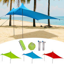 Toldo impermeable para refugio de lona, parasol plegable ligero, para acampar, Playa 2024 - compra barato