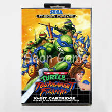 Игровая карта Elevata prestazione, 16 бит, MD, для Sega Mega Drive Turtles, Tournament Fighters, Обложка с розничной коробкой 2024 - купить недорого