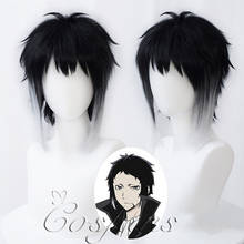 Anime Akutagawa Ryunosuke Cosplay Bungou Stray Dogs Cosplay Short Black Wig Halloween Cosplay Heat Resistant Synthetic Wigs 2024 - buy cheap