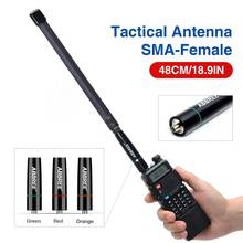 NEW ABBREE AR-152C SMA-Female 48CM Foldable Tactical 144/430Mhz  Colorful Antenna For  Baofeng UV-5R UV-82 BF-888S Two Way Radio 2024 - buy cheap