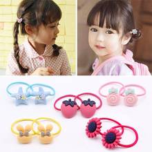 20pcs/Box Cute Cartoon Bow Flowers Rabbit Scrunchie For Girls Sweet Rubber Bands Headbands Hair Bands Fashion Hair Accessories 2024 - buy cheap