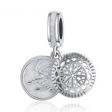 Authentic S925 Silver Enamel True Yoga Dangle Hanging Charm fit Lady Bracelet Bangle For Women DIY Jewelry 2024 - buy cheap