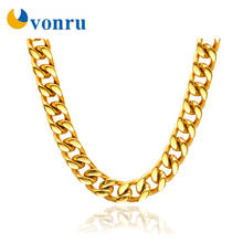 Hip Hop Men Necklace Chains Fashion Silver Color Curb Cuban Long Necklace 6MM Chain Charm Female Accessories Unisex Jewelry 2024 - buy cheap