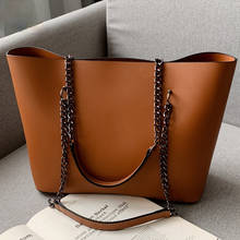 Famous Brand Leather Ladies Handbag Large Capacity Tote Bag Sac A Main Casual Handbags Women Bags Designer Chain Shoulder Bag 2024 - buy cheap