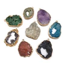 Wholesale  Crystal Irregular Natural Stone Pendant Irregular DIY for Necklace or Jewelry Making 2024 - buy cheap