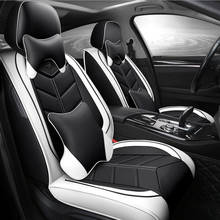 Funda de cuero PU para asiento de coche, 5 asientos, para Volkswagen Passat, Beetle, Tuareg, Tiguan, Phaeton, VW R36, Eos, MAGOTAN, Scirocco 2024 - compra barato