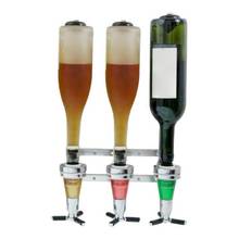 Dispensador de vinho/cerveja de 3 garrafas, 25/30/45ml, suporte de parede para despejar bebidas com licor, máquina para despejar em casa 2024 - compre barato