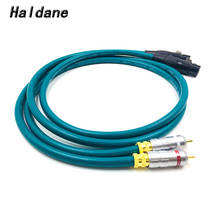 Par Haldane tipo-1016 RCA macho a 3 pines XLR, Cable de Audio balaceado RCA a XLR, Cable de interconexión con CARDAS cruzadas, usa-cabl 2024 - compra barato
