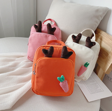 Детские рюкзаки сумка 3D морковь Детская сумка для мальчиков девочек милые принты в виде зверей дорожные сумки игрушки подарки 2024 - купить недорого