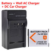 Batería de NP-BN1 + cargador de casa y coche para Sony DSC-W610, W570, W560, W530, W510 2024 - compra barato