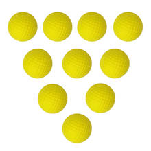 Pelotas de Golf de espuma elástica para interior y exterior, accesorios para practicar deportes al aire libre, amarillo, 10 unidades 2024 - compra barato