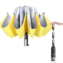 Windproof Fully Automatic Folding Umbrella 2021Business Sunny Anti-UV Parasol Man Woman Safety Car Auto Umbrella Big Paraguas 2024 - buy cheap