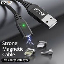 Магнитный кабель PZOZ Shop club, Micro USB C, 8 контактов, для быстрой зарядки телефона 2024 - купить недорого