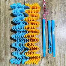 Modelador de cabelos mágico portátil 12 tamanhos, varas para criar penteados com cachos e ondas duráveis, utensílio de modelagem de cabelo 2024 - compre barato