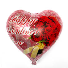 Globos de aluminio de 18 pulgadas para decoración del Día de San Valentín, globos de helio, suministros para boda y Día de San Valentín, 10 unids/lote 2024 - compra barato